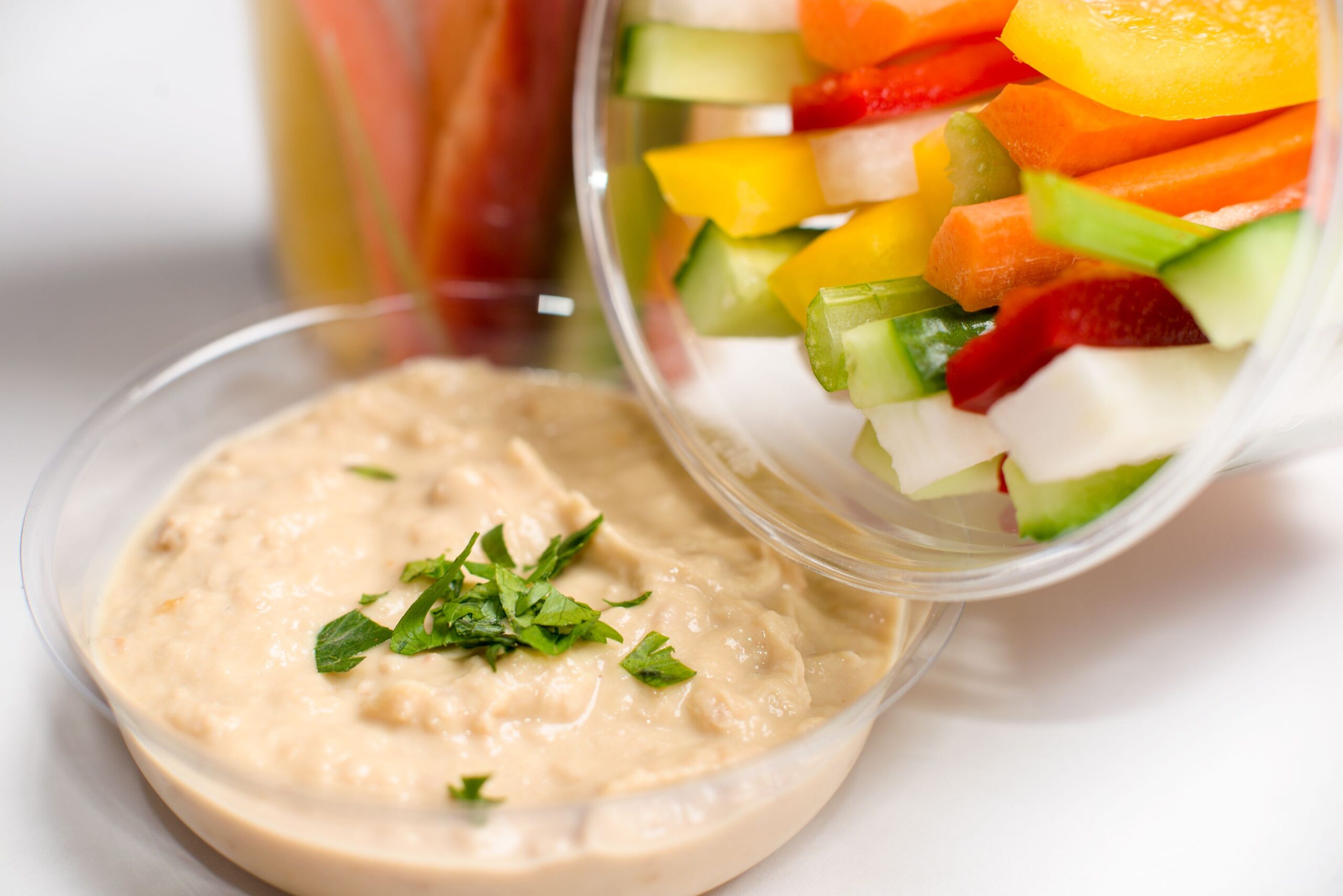 hummus with vegetable sticks healthy prediabetes snack