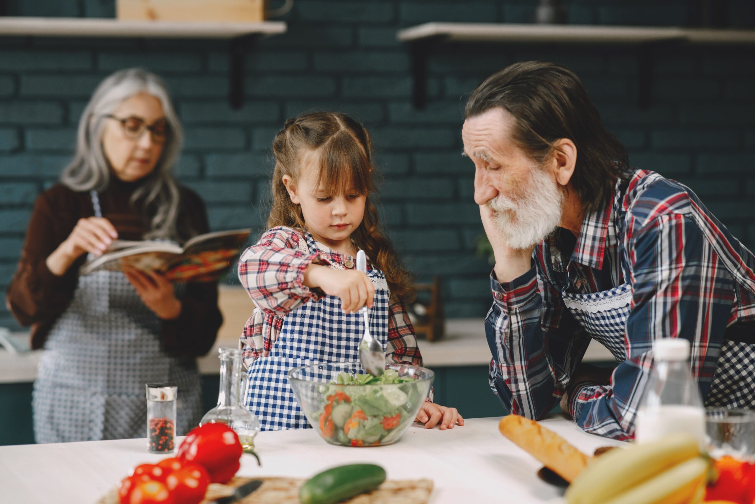 Older adult cooking a healthy meal — cinnamon as part of a blood sugar management approach after 55