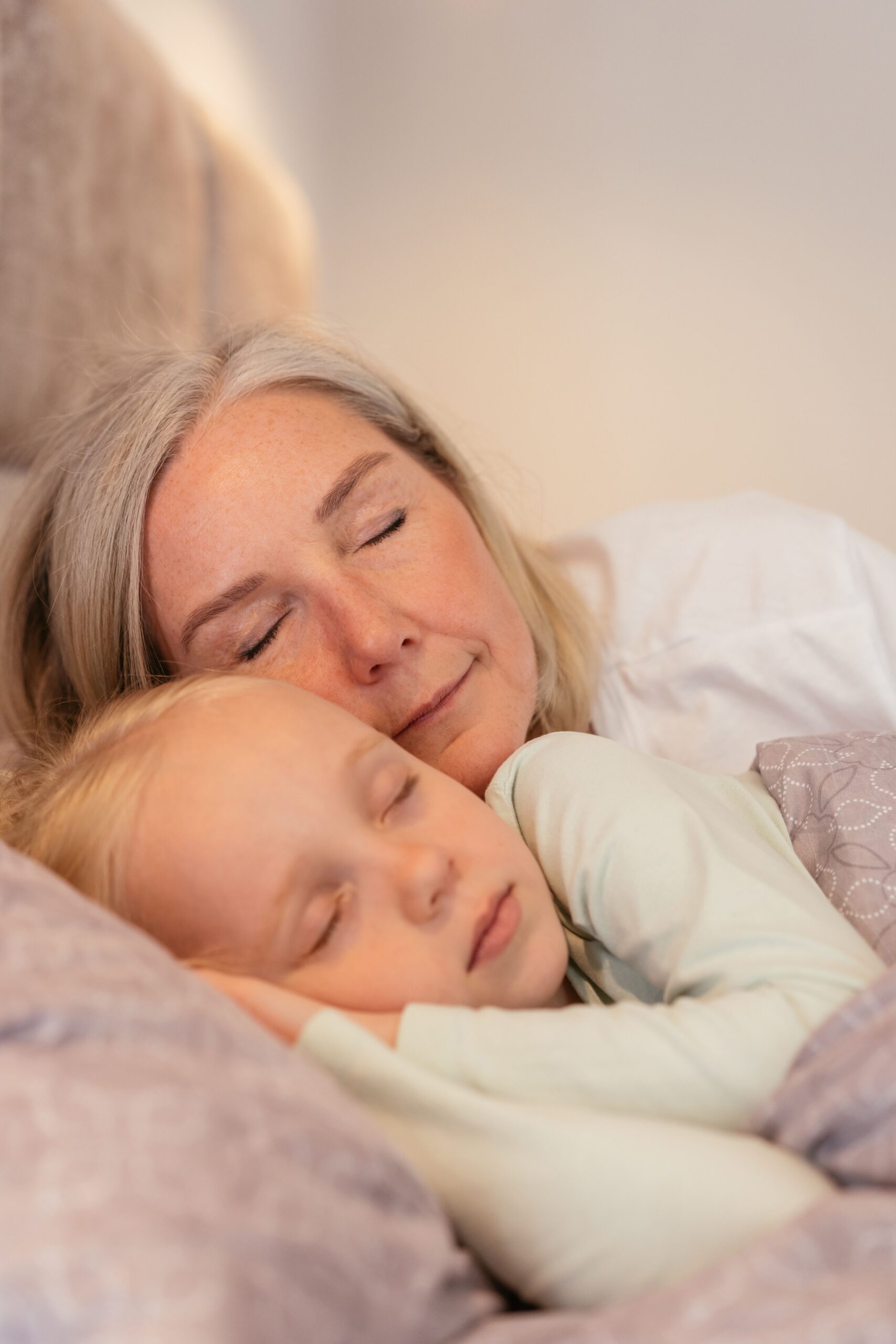 Why Does Blood Sugar Increase With Age? 6 Key Reasons After 55 senior woman sleeping peacefully — sleep quality affects why blood sugar increases with age